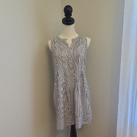 Sonoma Blue and White Striped Dress - Picture 1 of 7